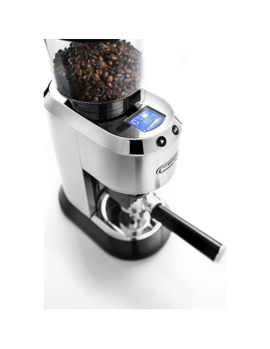 Molinillo de Café De'Longhi KG 521.M con Pantalla LCD Plata