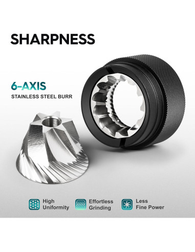 Molino de Café Manual STAR NEBULA X6 ESP PRO 35g Acero Inoxidable