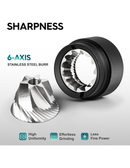 Molino de Café Manual STAR NEBULA X6 ESP PRO 35g Acero Inoxidable