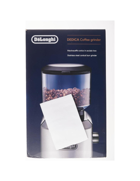 Molinillo de Café De'Longhi KG 521.M con Pantalla LCD Plata