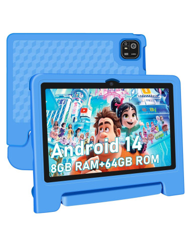 Tableta para Niños NRKDUBQ J10P 10.1" HD 64GB 8GB RAM Azul