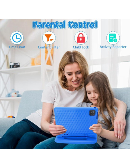 Tableta para Niños NRKDUBQ J10P 10.1" HD 64GB 8GB RAM Azul