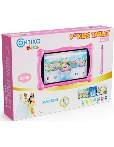 Tableta de Aprendizaje Contixo V10A 7" Rosa 32GB para Niños