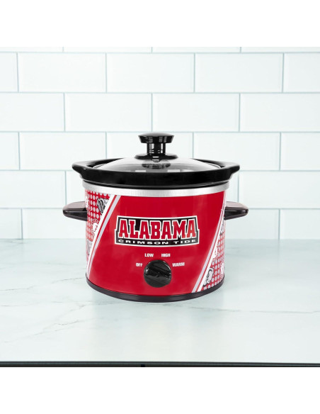 Olla de Cocción Lenta 2qt Uncanny Brands Alabama Crimson Tide