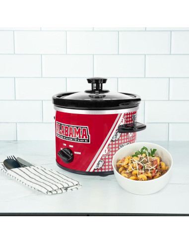 Olla de Cocción Lenta 2qt Uncanny Brands Alabama Crimson Tide