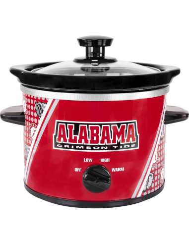 Olla de Cocción Lenta 2qt Uncanny Brands Alabama Crimson Tide