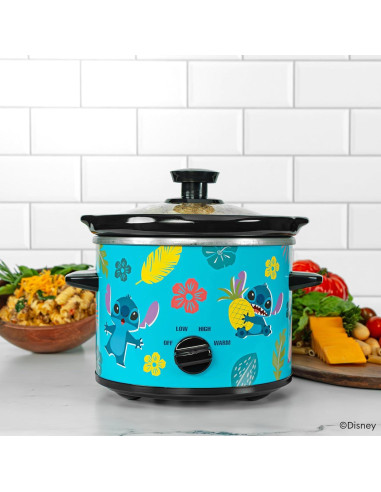 Olla de Cocción Lenta Uncanny Brands 2qt Disney Lilo & Stitch