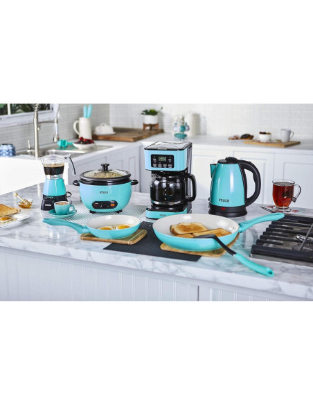 Cocina Lenta Eléctrica IMUSA 1.5 QT Cerámica Verde Azulado