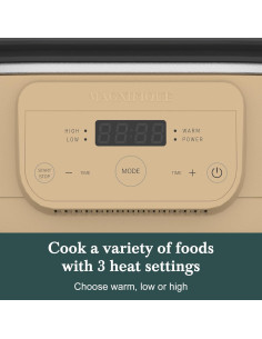 Olla de Cocción Lenta Programable Indy Vac 6 Cuartos Antiadherente 2