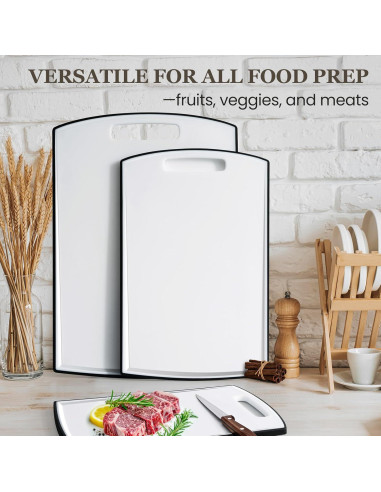 Juego de 3 Tablas de Cortar Antideslizantes Kikcoin 40.6 cm