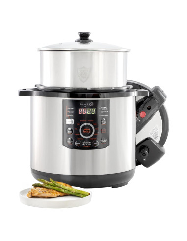 Olla de Presión Eléctrica MegaChef 12Qt Acero Inoxidable