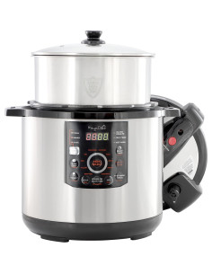 Olla de Presión Eléctrica MegaChef 12Qt Acero Inoxidable 2
