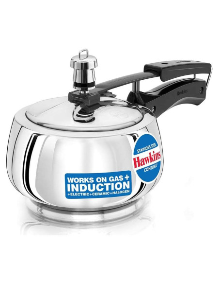 Olla a presión Hawkins 1.5L acero inoxidable compatible inducción