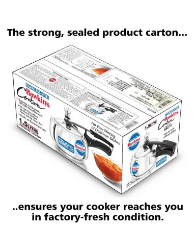 Olla a presión Hawkins 1.5L acero inoxidable compatible inducción