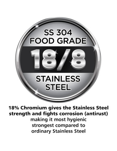 Olla a presión Hawkins 1.5L acero inoxidable compatible inducción