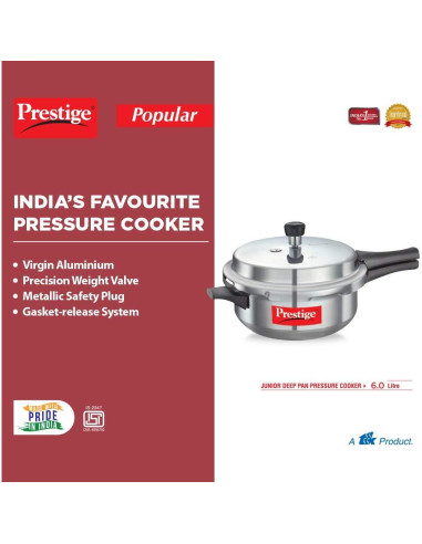 Olla a presión Prestige PRPDP 6L Aluminio Plata