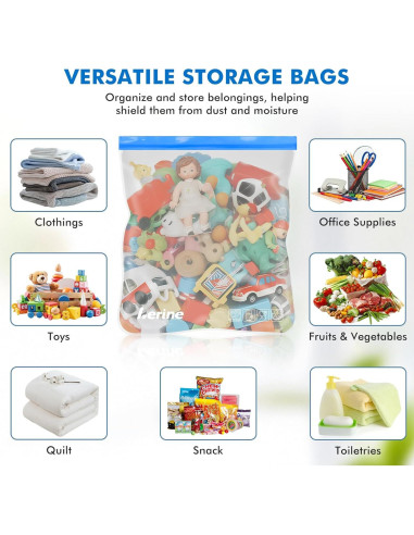 Bolsas Reutilizables para Congelador Lerine 3 Galones - 4 Pzas