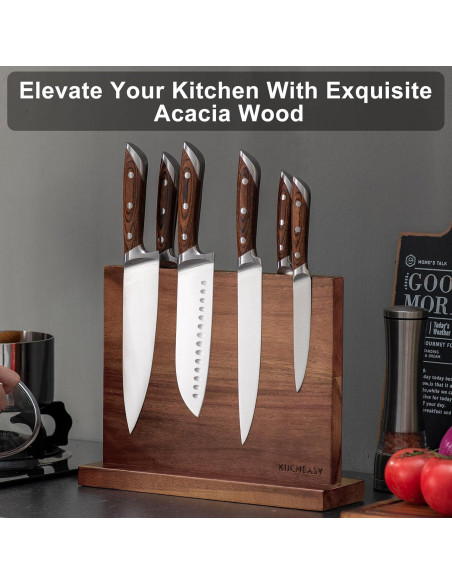 Soporte Magnético de Cuchillos KUCHEASY de Madera 2.44kg Soporte Magnético de Cuchillos KUCHEASY de Madera 2.44kg