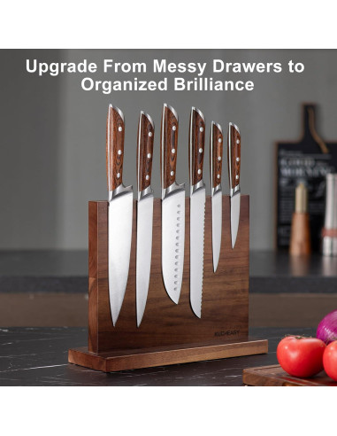 Soporte Magnético de Cuchillos KUCHEASY de Madera 2.44kg