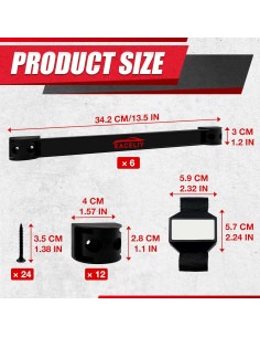 Organizador Magnético EACELIY 6 Piezas 33 cm para Herramientas 2
