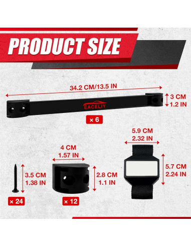 Organizador Magnético EACELIY 6 Piezas 33 cm para Herramientas