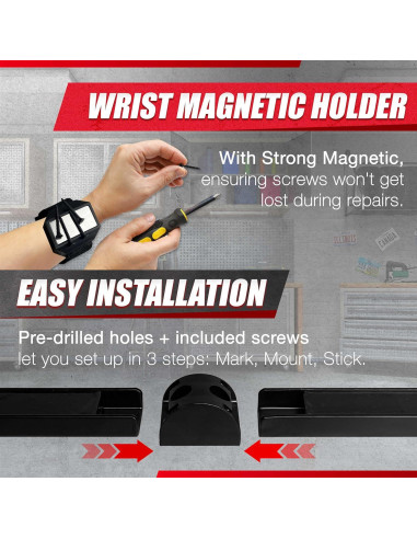 Organizador Magnético EACELIY 6 Piezas 33 cm para Herramientas