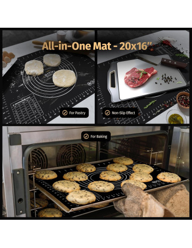 Tabla de Cortar Doble Lado Matiks 40x28cm Acero Inoxidable