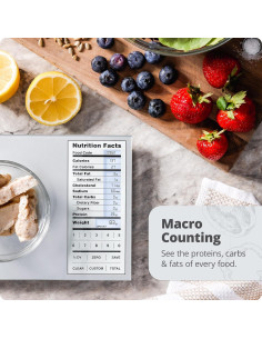 Balanza de Nutrición Greater Goods 2,000 Alimentos Precargados 2