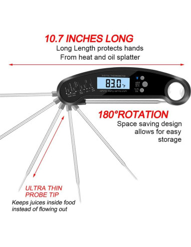 Termómetro Digital de Carne Joeuao FM001 - Lectura Rápida y Precisa