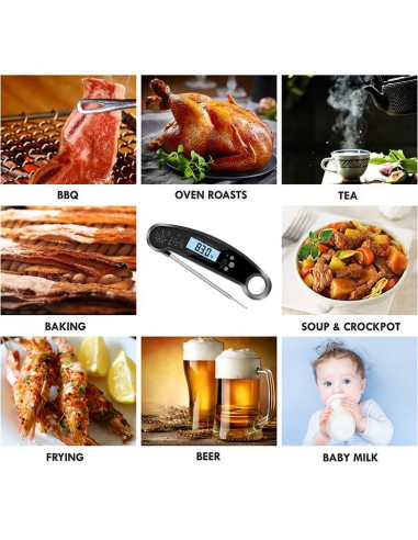 Termómetro Digital de Carne Joeuao FM001 - Lectura Rápida y Precisa