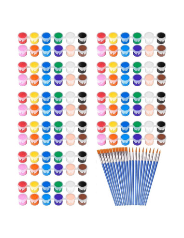 Set de Pintura Acrílica DUA MAIGA 145 Piezas 12 Colores 3ml