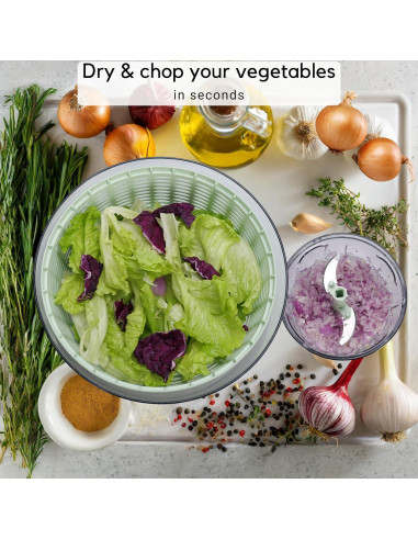 Ensaladera y Picadora Brieftons 6.34L - Compacta y Eficaz