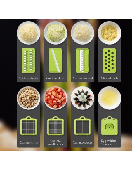 Cortador y Rebanador de Verduras HamZine 3.49 kg Multifuncional