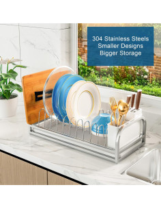 Escurridor de Platos Pequeño YEYPOP de Acero Inoxidable 304 2