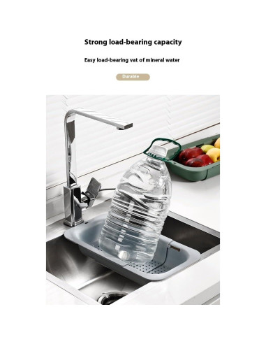 Colador de Fregadero Extensible Genérico Cian 34.5x20 cm