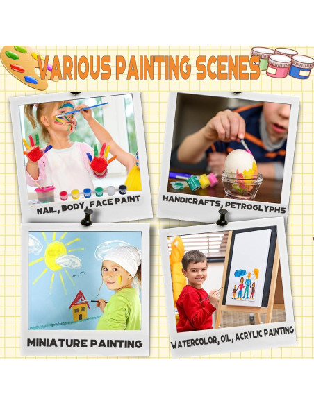 Set de Pintura Acrílica DUA MAIGA 145 Piezas 12 Colores 3ml