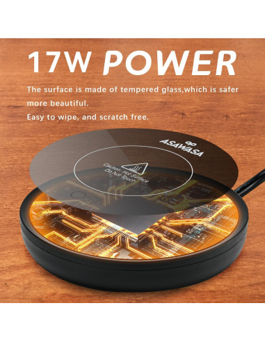 Calentador de Velas Inteligente ASAWASA 11.18 cm Negro 2PCS