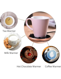 Calentador de Tazas Eléctrico KRGMNHR 18W Oro Rosa 18W 2