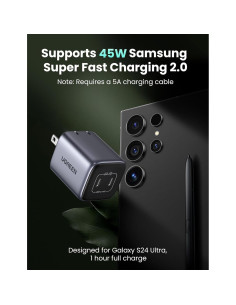 Cargador UGREEN 45W USB C Plegable 2 Puertos Carga Rápida 2