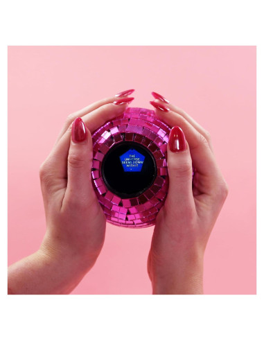 Bola Adivinadora Disco Rosa NPW - Juguete Divertido para Fiestas