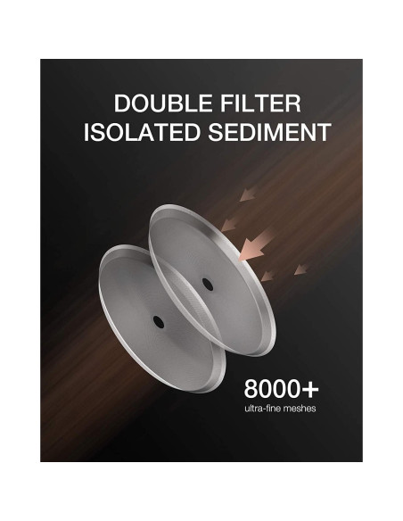 Cafetera de Émbolo BAYKA 21oz Cobre Vidrio Borosilicato