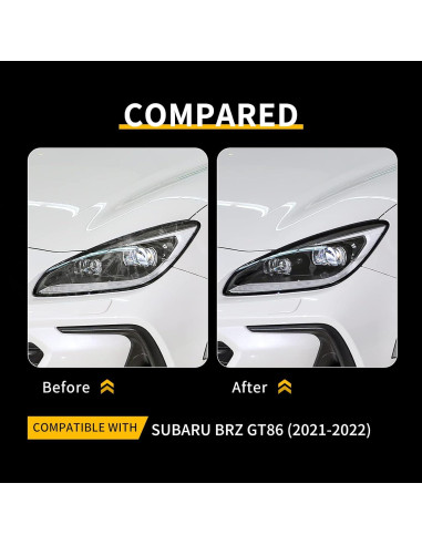 Película de Protección de Faros KUNGKIC para Toyota GR86/Subaru BRZ 2021-2025