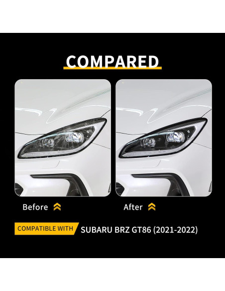 Película de Protección de Faros KUNGKIC para Toyota GR86/Subaru BRZ 2021-2025