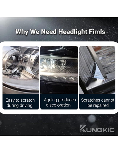 Película de Protección de Faros KUNGKIC para Toyota GR86/Subaru BRZ 2021-2025