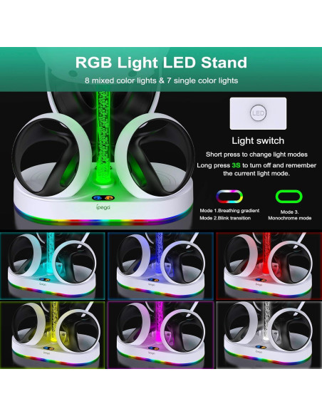 Soporte de Carga Vertical FastSnail para PS VR2 con RGB