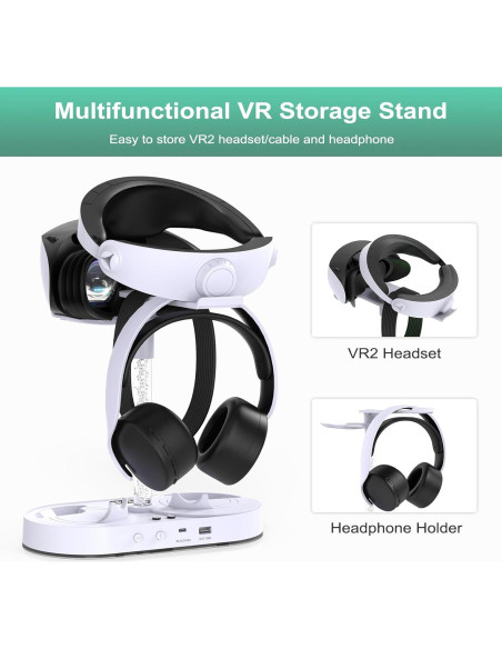 Soporte de Carga Vertical FastSnail para PS VR2 con RGB