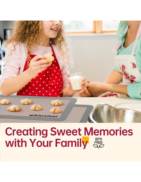 4 Tapetes de Silicona Antiadherentes whisrvival 42x30 cm