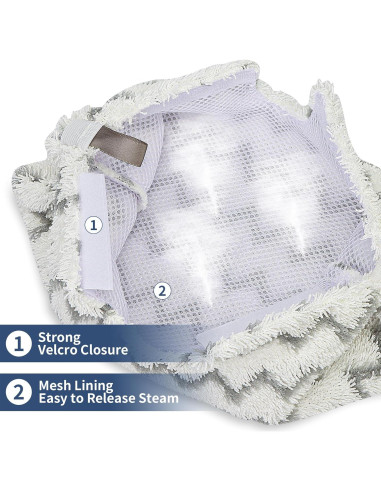 6 Almohadillas Reemplazo Microfibra Shark S3501 para Mop Vapor
