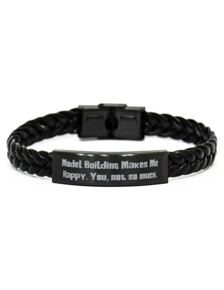 Pulsera de Cuero Trenzado Laserchili con Placa Inoxidable 20 cm Pulsera de Cuero Trenzado Laserchili con Placa Inoxidable 20 cm