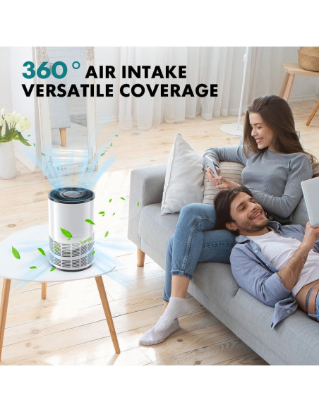 Purificador de Aire Sweetcrispy JHQ-D22-WT HEPA 3-en-1 Blanco